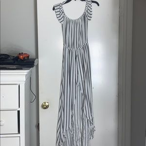 Off the shoulder Striped Jumper